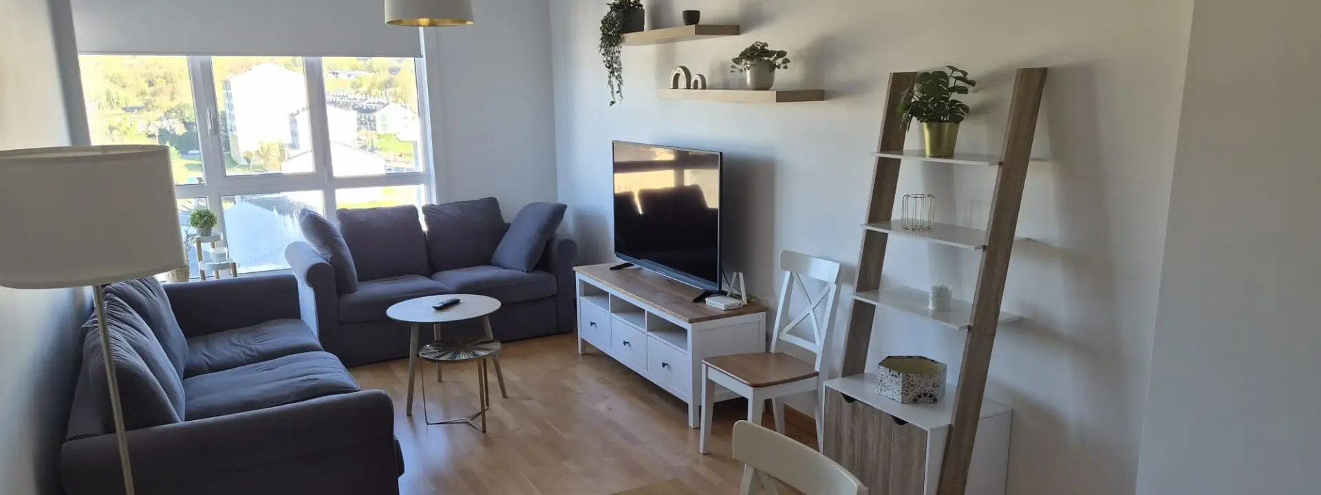 SAlón del apartamento Credencial Castelao en Sarria, bonitas vistas y salón amplio